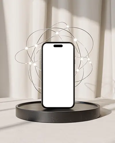 iphone-15-pro-mockup-on-black-podium-with-orbital-wireframe-light-sculpture-and-curtain-backdrop