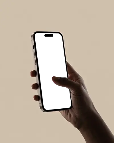 side-view-iphone-16-mockup-handheld-in-soft-warm-light-minimalist-style