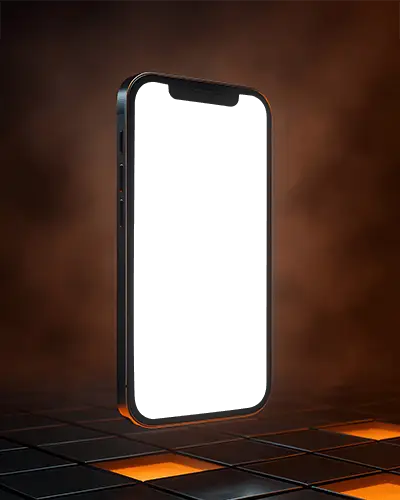 cyber-style-iphone-14-mockup-dark-moody-scene-with-glowing-floor-panels