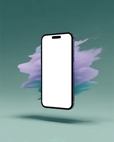modern-iphone-15-pro-mockup-floating-with-abstract-powder-background-for-digital-presentations
