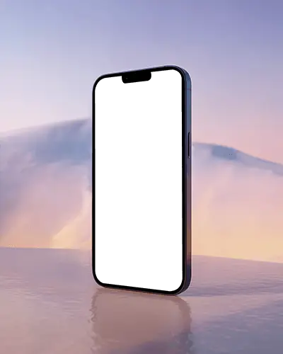 Modern Iphone 14 Mockup Showcasing Edge To Edge Screen With Sleek Minimalist Design Elements