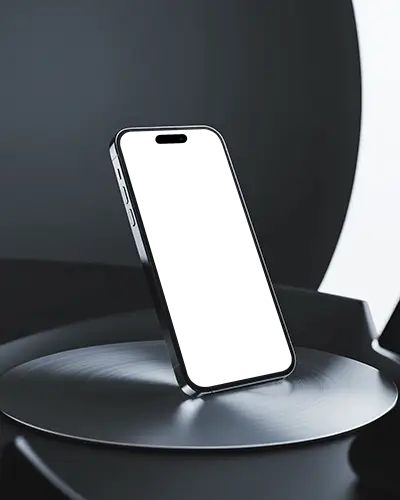 High Quality Iphone 16 Pro Mockup Display With Sleek Angled View For App Showcase And Presentation