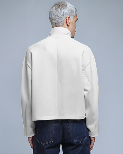 Stylish Regular Fit Jacket Mockup With Clean Lines And Modern Tailored Appearance