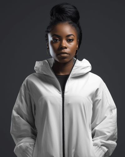 back-view-of-black-woman-wearing-a-jacket-in-front-of-yellow-screen