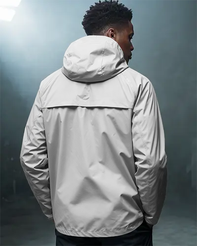 Versatile Sportswear Jacket Mockup For Men With Hood Casual Outdoor Windproof Apparel