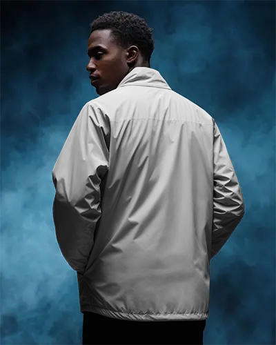 Waterproof Windbreaker Jacket Mockup For Mens Casual Urban Style Outdoor Apparel Promotions
