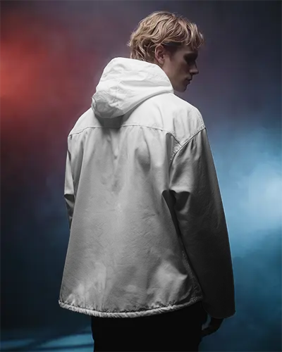 High Resolution Hooded Jacket Mockup For Athleisure And Street Style Promotion
