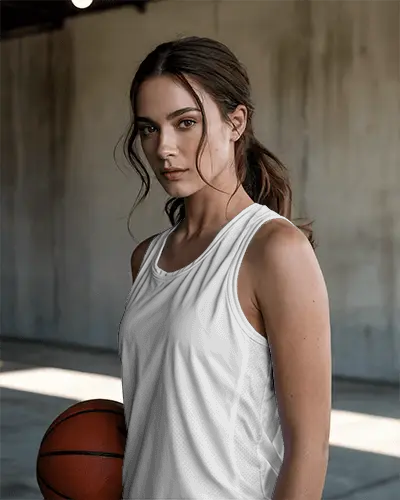 Breathable Athletic Jersey Tank Top Mockup Perfect For Indoor And Outdoor Basketball Training Use
