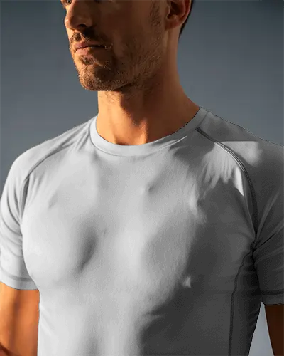 Fitted Sportswear Jersey Mockup Unisex Training Gym Apparel Athlete Casual Fashion Top