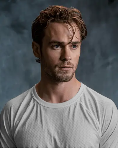 Active Lifestyle Jersey Mockup Male Model Showcasing Athletic Fashion Style For Sports Brand Campaign