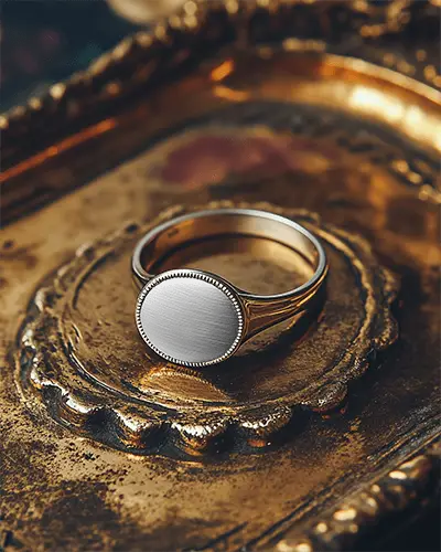 vintage-ring-mockup-on-golden-tray-classic-mood-warm-tones-decorative-reflection-background