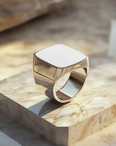 bold-ring-mockup-on-marble-podium-golden-reflection-hard-light-clean-showcase-luxury-style