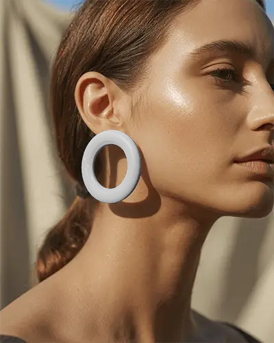 Trendy Bold Round Hoop Earrings Perfect For Casual And Formal Outfits In The Summer 0157