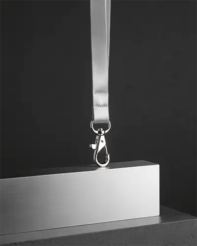 Sleek Lanyard Mockup With Metal Clip For Secure Id And Accessory Holding