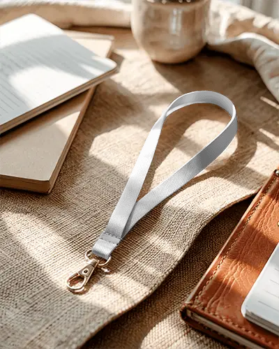 Premium Solid Lanyard With Metal Clip For Id Badges And Key Holder Accessories Use