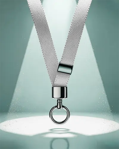premium-lanyard-mockup-white-strap-detailed-weave-metallic-clip-staged-in-soft-glow
