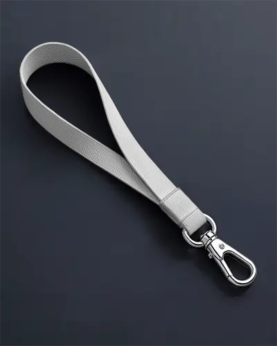 leather-texture-lanyard-mockup-top-view-metal-snap-hook-on-dark-background