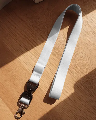 High Quality Lanyard Mockup With Metal Clip For Office And Event Accessory Design