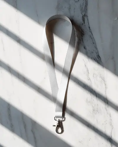 Blank Lanyard Mockup Simple Design With Swivel Hook Ideal For Event Badge Or Card Holders