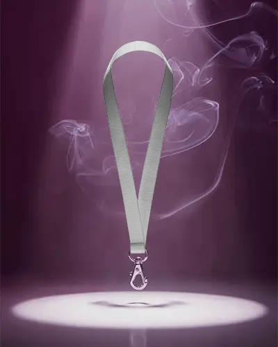 Durable Woven Lanyard Mockup With Snap Hook Ideal For Promotional And Conference Use