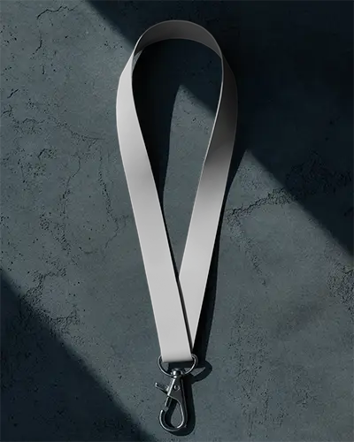 Premium Quality Lanyard Mockup With Metal Snap Hook For Promotional Or Personalized Use