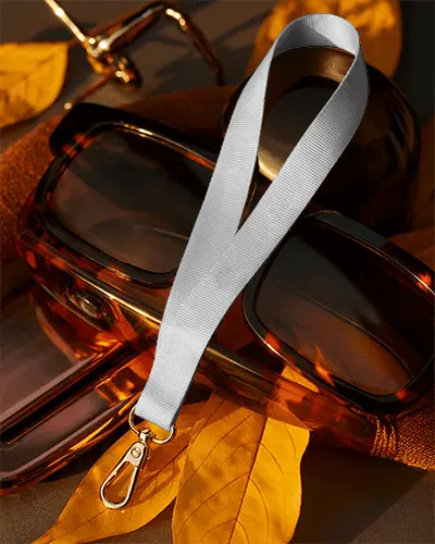 Custom Branded Corporate Lanyard Mockup With Metal Clip For Event Badge Holder And Id Card Display