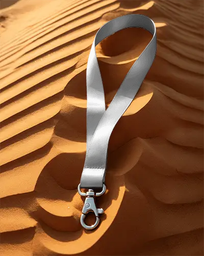 Premium Lanyard Mockup With Metal Clip Ideal For Id Badges Keys And Event Access Control