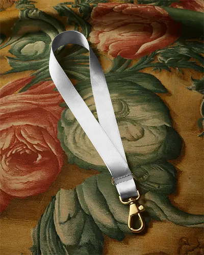 Premium Lanyard Mockup With Metal Clip Ideal For Custom Branding And Corporate Events Promotion