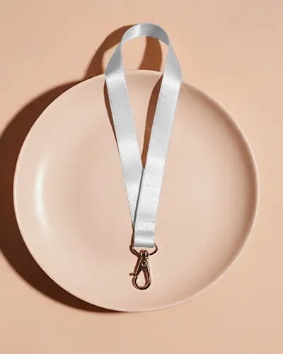 Sleek Durable Lanyard Mockup With Strong Metal Clip For Easy Attachment