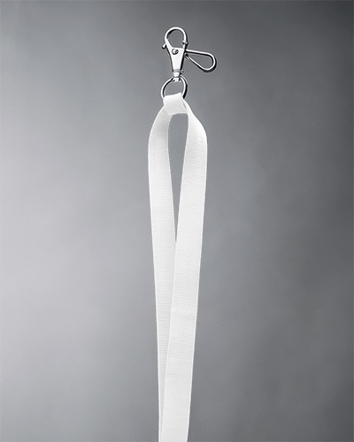 Lanyard Mockup With Metal Clip On Moody Gray Background Minimalist And Modern Design 031