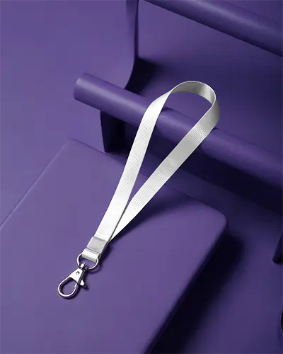 Sleek Lanyard Mockup With Detachable Clip Perfect For Promotional And Office Use