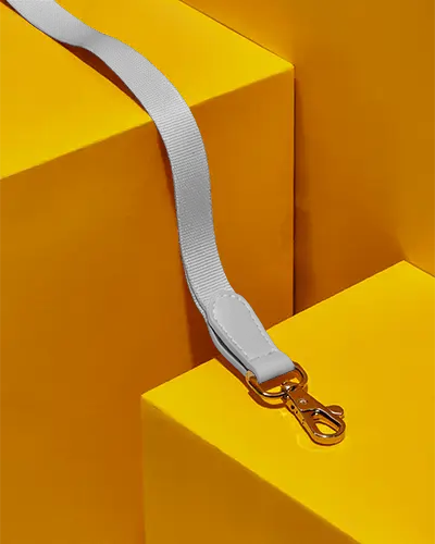 Premium Quality Durable Lanyard Mockup With Metal Clip For Easy Attachment And Secure Holding