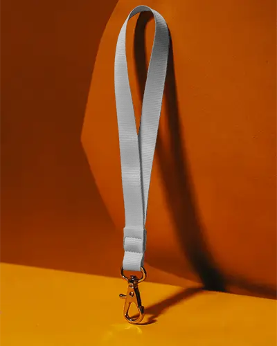 Sleek Customizable Lanyard Mockup With Clip Ideal For Id Badges And Access Cards In Business Settings