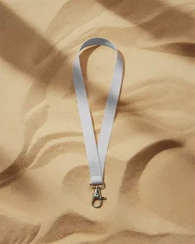 Durable Wearable Lanyard Mockup With Metal Hook For Id Badge Display Or Key Holder 085