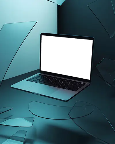 shattered-glass-scene-macbook-pro-m1-mockup-floating-in-high-contrast-ambient-light