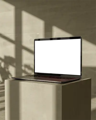 macbook-pro-m1-display-mockup-on-matte-stand-in-minimal-interior-lit-by-soft-natural-light