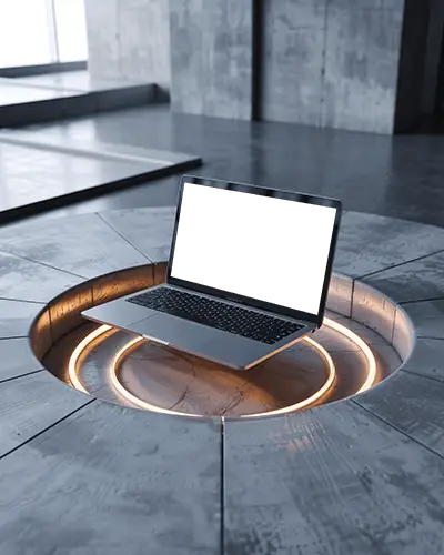 macbook-air-m1-mockup-on-glow-lit-showroom-floating-with-angled-light-effects-and-steel-textures