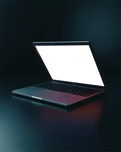 Midnight Horizon Glow Macbook M1 Air Mockup With Soft Edge Lighting And Shadow Depth