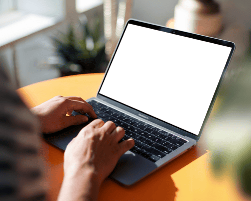 Woman Working On Macbook Pro M2 In Cozy Indoor Space Surrounded By Potted Plants With Natural Light Enhancing Design Showcase