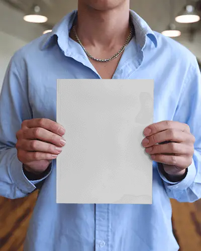 Indoor Lighting Magazine Mockup Professional Setting With Clean Front Facing Design