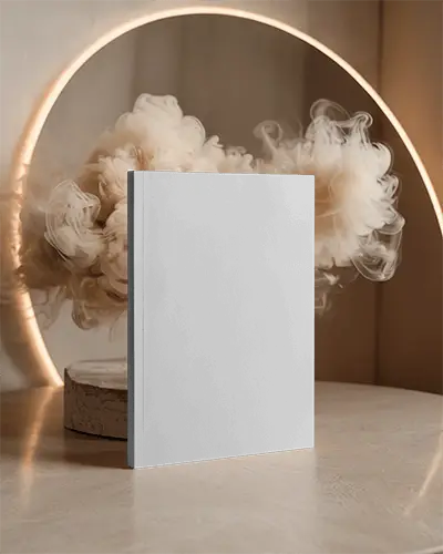 Modernly Presented Closed Magazine Mockup Amongst Soft Under A Halo Effect Light 0178