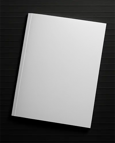 Sleek Magazine Mock Up With Dark Wooden Background And Soft Shadows For A Modern Look 0184