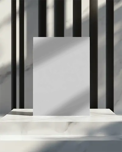 Magazine Mockup On Marble Stand With Shadows And Design Space 0187