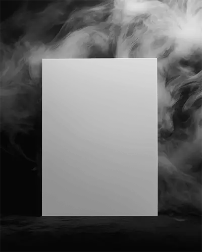 Ethereal Smoke Background Magazine Mockup With Designable Cover Under Mysterious Ambience 0190