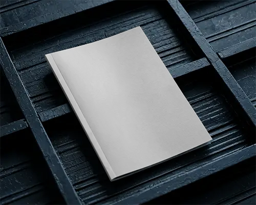 Angled Top View Magazine Mockup On Dark Wooden Slat Surface With Subtle Texture And Soft Directional Lighting 0197