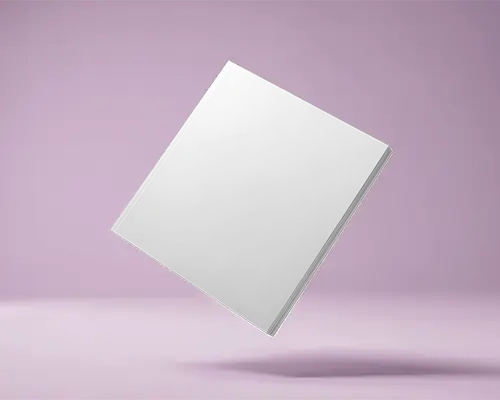 Floating Magazine In Air With Soft Light Pink Background Creating Modern Minimal Look