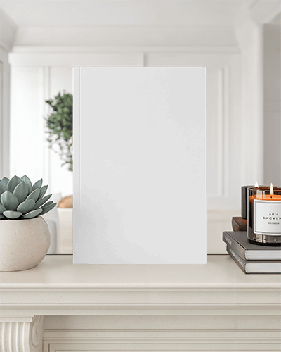 Gothic Editorial Magazine Mockup Moody Fashion Cover On Modern White Shelf