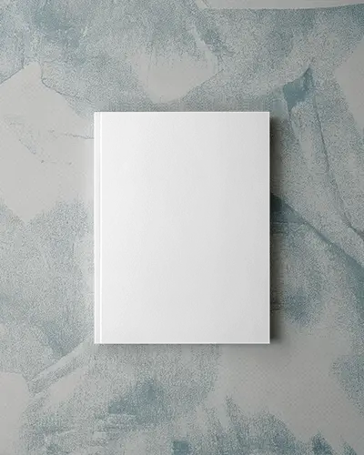 Magazine Mockup On Minimalistic Textured Surface For Creative Portfolio Display