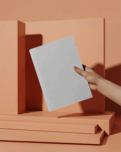 Sleek Minimalist Handheld Magazine Mockup For Modern Print Design Presentation