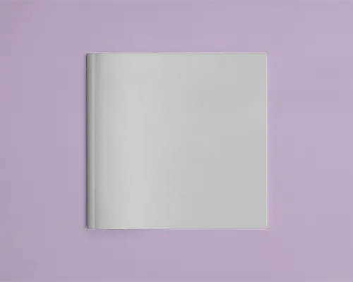 square-magazine-mockup-on-flat-lavender-background-minimal-top-view-setup